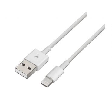 Cabo AISENS USB A – Lightning 2.0 Branco (1 metro)