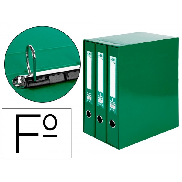 Pasta Arquivo LIDERPAPEL (3un) L60 - Verde