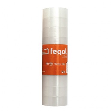 Fita Adesiva FEGOL (15X10MT) - Rolo Transparente