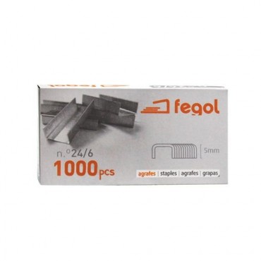 Agrafes 24/6 Fegol (2/ 20 Folhas) Cx1000un