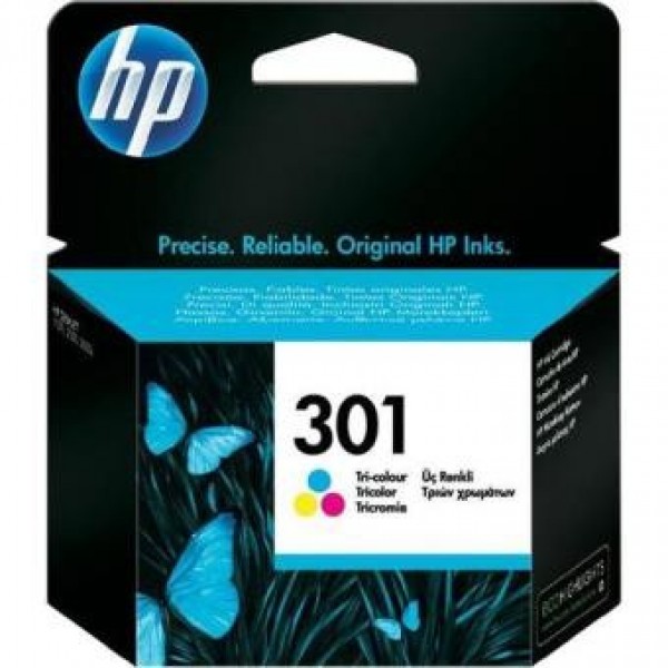 Tinteiro HP 301 Original - Tricolor