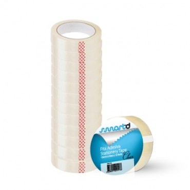 Fita adesiva SMARTD (12X33MT) - Rolo Transparente 