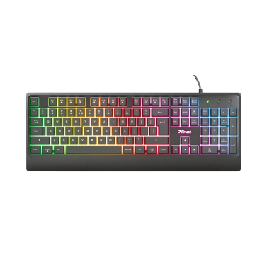 Teclado TRUST ZIVA Gaming LED PT - 24099