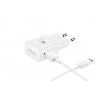 Carregador Samsung Fast Charger 5V/9V Branco Micro USB 